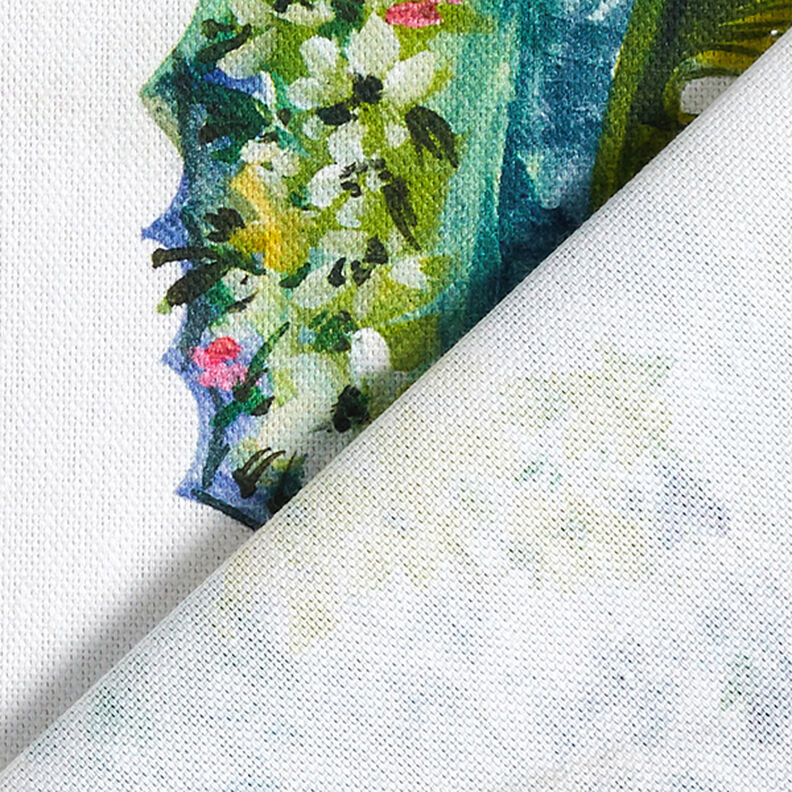 Tkanina dekoracyjna half panama  Morskie zwierzęta – zieleń,  image number 4