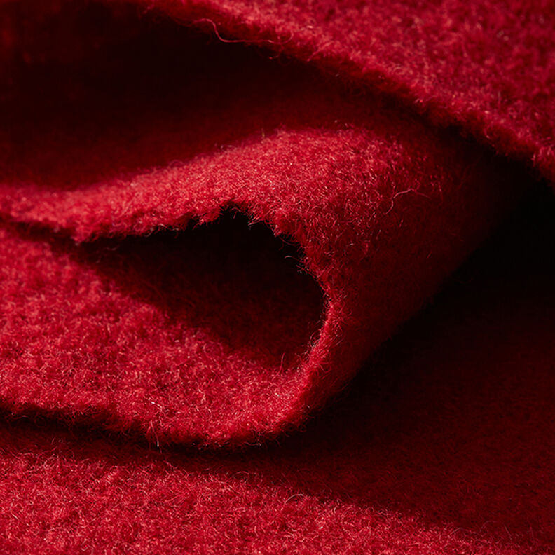 Wełniany loden spilśniany – czerwień karminowa,  image number 4