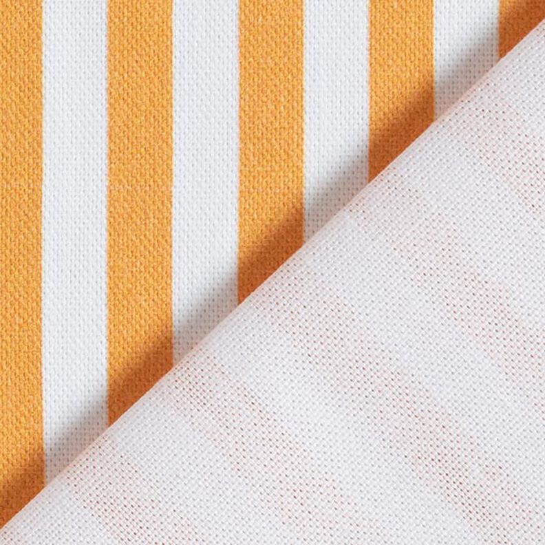 Tkanin dekoracyjna Half panama podłużne pasy – jasnopomarańczowy/biel,  image number 4