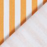 Tkanin dekoracyjna Half panama podłużne pasy – jasnopomarańczowy/biel,  thumbnail number 4