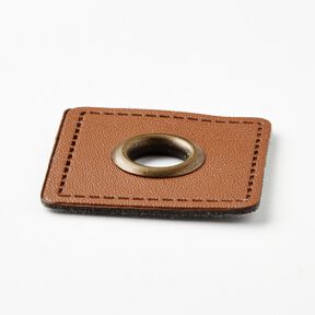 Łatka z oczkiem [30 x 30 mm] – brąz/miedź, 