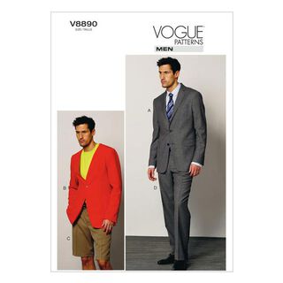 Komplet: Kurtka|Szorty|Spodnie, Vogue 8890 | 44 - 56, 