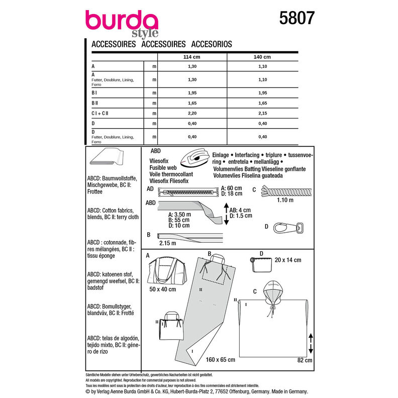 Akcesoria | Burda 5807 | Onesize,  image number 11