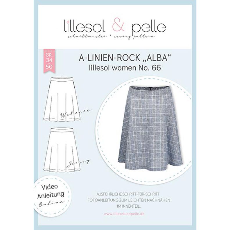  Spódnica w kształcie litery A Alba, Lillesol & Pelle No. 66 | 34-50,  image number 1
