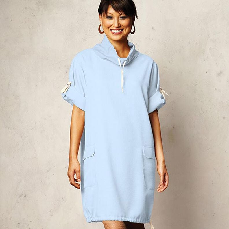 Lekka dresówka pętelkowa french terry jednokol. – jasnoniebieski,  image number 9