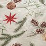 Tkanin dekoracyjna Żakard Lureks gałązki jodły – naturalny/złoto,  thumbnail number 5