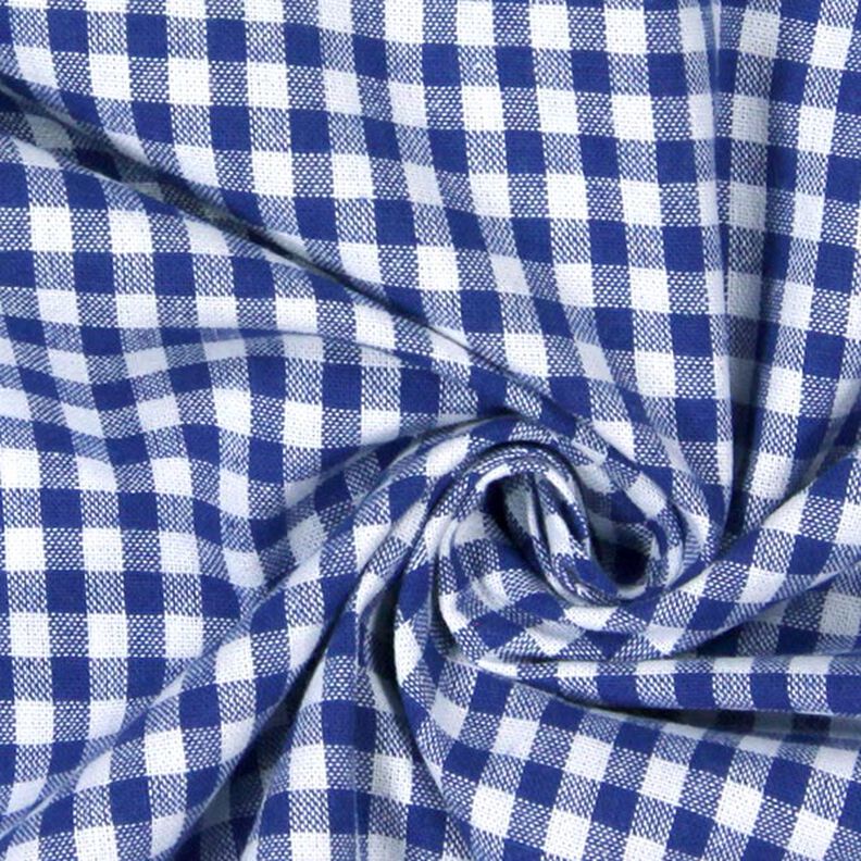 Tkanina bawełniana Kratka Vichy 0,5 cm – błękit królewski/biel,  image number 2