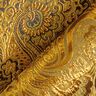 Żakard odzieżowy metaliczny wzór Paisley – złoto/czerń,  thumbnail number 4