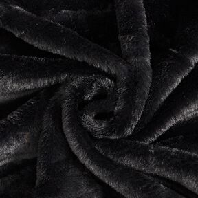 wysokiej jakości, jednokolorowe sztuczne futro – czerń, 