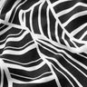 Dżersej wiskozowy w abstrakcyjne liście – czerń/biel,  thumbnail number 2