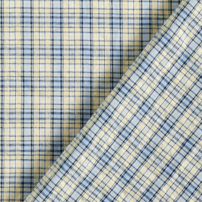 Mieszanka bawełny w kratki – migdałowy/jasnoniebieski,  image number 5
