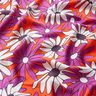Satyna w wyraziste kwiaty – pomarańcza/czerwona lilia,  thumbnail number 2