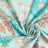 Wiskoza Woal kwiaty Tiffany' – jasny turkus,  thumbnail number 3