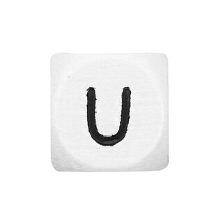 Drewniane literki U – biel | Rico Design, 