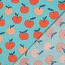 Popelina bawełniana duże jabłka | Poppy Fabrics – błękit morski/łosoś,  thumbnail number 4