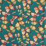 Tkanina outdoor Płótno motyle – jasny petrol,  thumbnail number 1