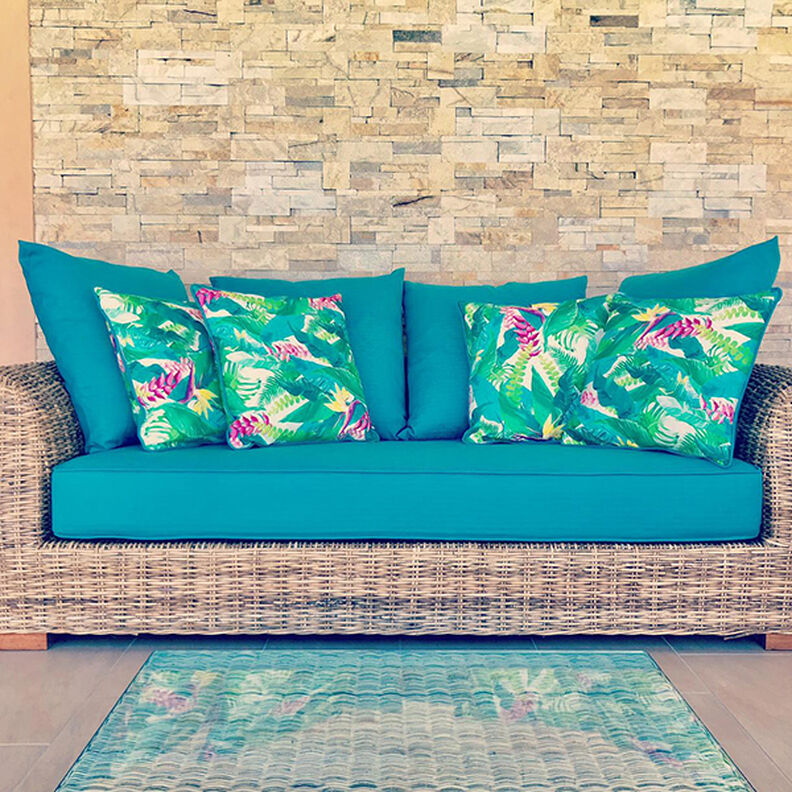 Tkanina outdoor Pł&oacute;tno &ndash; puszcza tropikalna &ndash; turkus,  image number 7