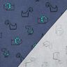Flanela bawełniana łobuzerskie dinozaury | Poppy Fabrics – dżins/szmaragdowy,  thumbnail number 4
