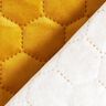 Tkanina tapicerska pikowany aksamit plaster miodu – musztarda,  thumbnail number 4