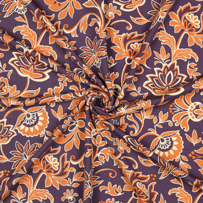 Dżersej romanit kwiaty paisley | Poppy Fabrics – lilia, image number 3