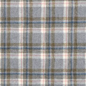 Tkanina pikowana Flanela kratka | Poppy Fabrics – szary, 