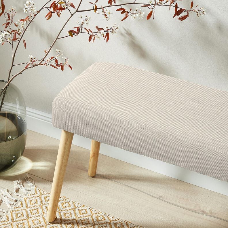 Tkanin dekoracyjna Tkanina diagonalna dwukolorowa &ndash; jasnobeżowy/naturalny,  image number 4