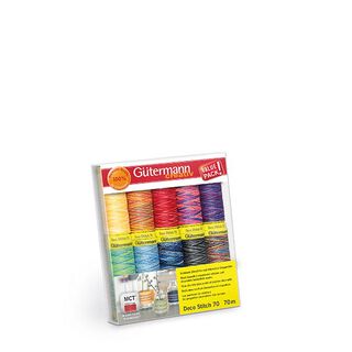 Zestaw nici Deco Stitch 70 [10 szpulek po 70 m] | Gütermann, 