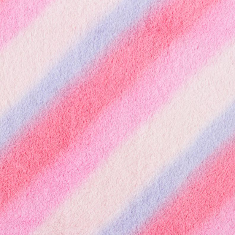 Sztuczne futerko ukośny gradient – róż/liliowy,  image number 1
