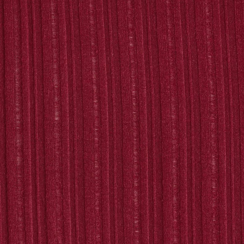 Dzianina prążkowana jednokol. – bordo,  image number 1