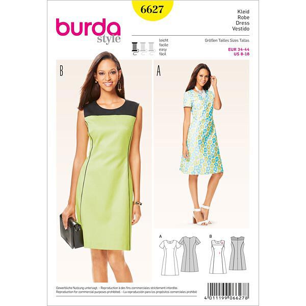 Sukienka, Burda 6627,  image number 1