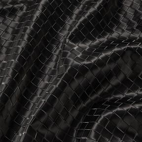Sztuczna skóra plecionka | Katia Fabrics – czerń, 