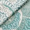Tkanin dekoracyjna Żakard eleganckie kafelki – jasny petrol/jasnobeżowy,  thumbnail number 4