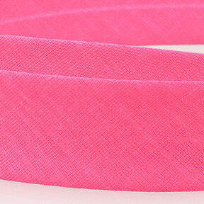 Taśma skośna Polycotton [20 mm] – neonowy pink, 