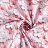 Popelina bawełniana kwiaty cukrowe nadruk cyfrowy – jasny brudny róż,  thumbnail number 3