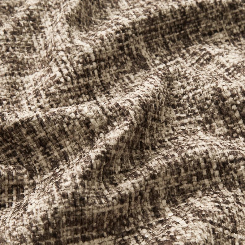 Tkanina tapicerska wytłaczany welur – ciemny brąz,  image number 2