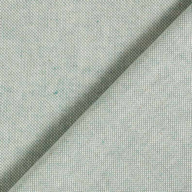 Tkanina dekoracyjna half panama chambray z recyklingu – zieleń trzcinowa,  image number 3