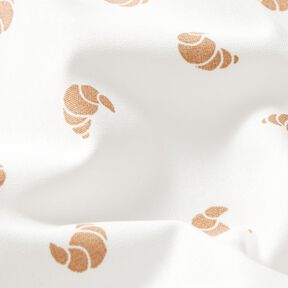 Popelina bawełniana croissant – kość słoniowa, 