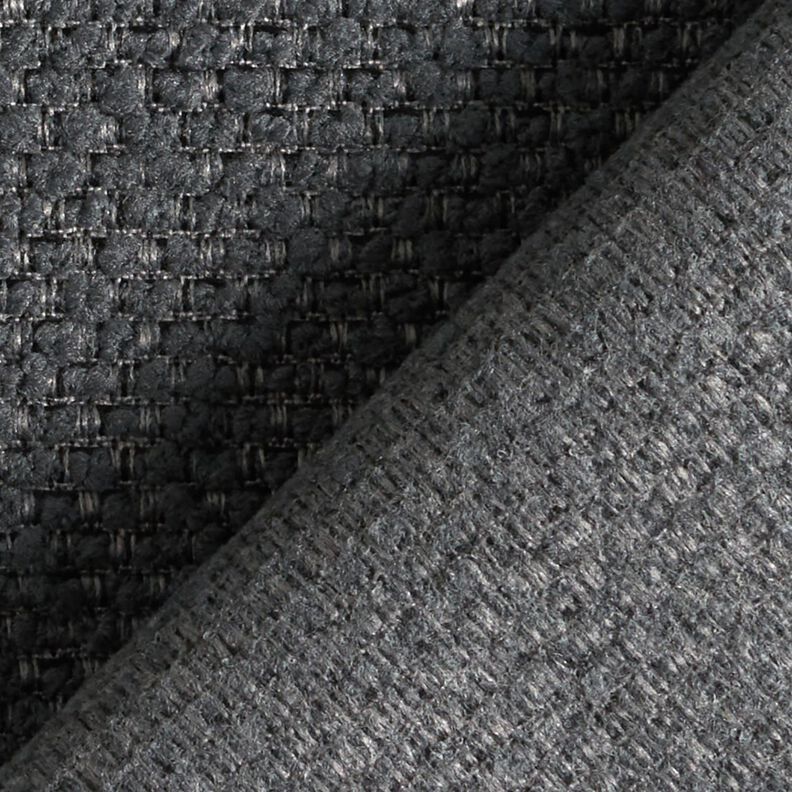 Tkanina outdoor efekt bouclé – czarnoniebieski,  image number 4