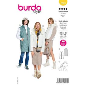 Kamizelka / Kurtka | Burda 5869 | 34-44, 