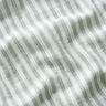 Muślin / Tkanina double crinkle Materiał dwustronny paski – zieleń trzcinowa/biel,  thumbnail number 2
