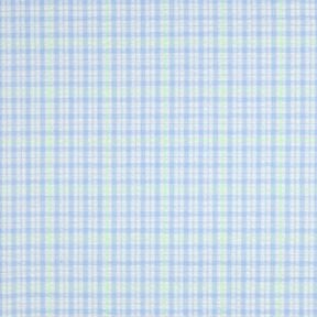 Kora Mieszanka bawełny Kratka &ndash; jasnoniebieski/neonowa zieleń, 