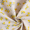 Tkanina dekoracyjna half panama, mini cytryny – żółć/naturalny,  thumbnail number 3