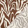 Mieszanka wiskozy i lnu Zebra – mleczna biel/kasztanowy brąz,  thumbnail number 4