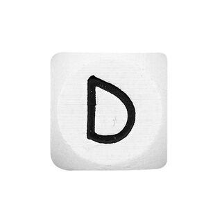 Drewniane literki D – biel | Rico Design, 