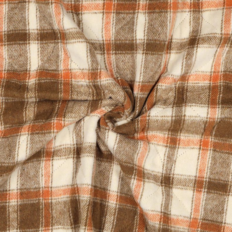 Tkanina pikowana Flanela kratka | Poppy Fabrics – beż, image number 4