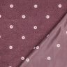 Puszysty plusz haftowane kwiatuszki | Poppy Fabrics – ciemny brudny róż,  thumbnail number 4
