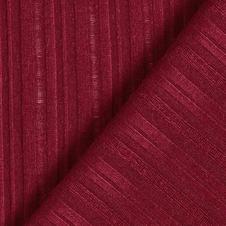 Dzianina prążkowana jednokol. – bordo,  image number 5