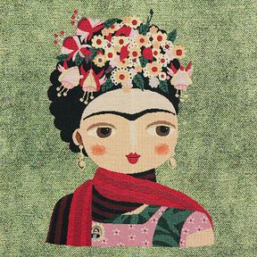 Panel Gobelin artystka – zieleń/czerwień, 