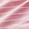 Wiskoza strecz z błyszczącymi paskami – róż/biel,  thumbnail number 2
