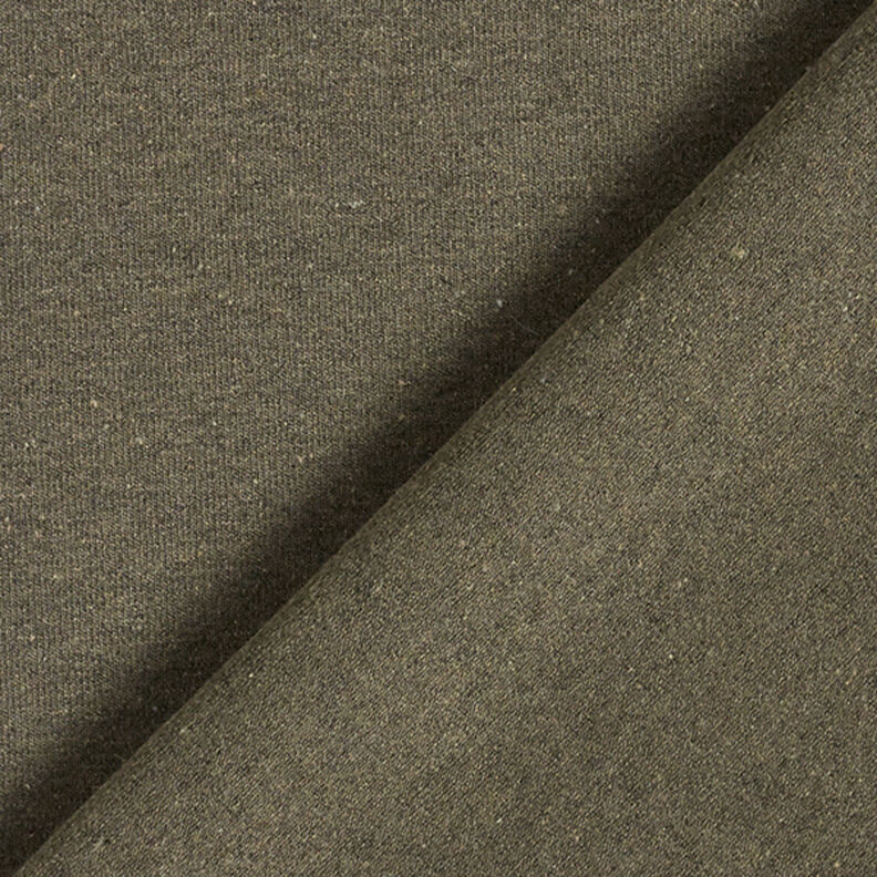 Dżersej z mieszanki bawełny z recyklingu – oliwka,  image number 3